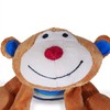 Rosewood Marvin Monkey Dog Toy, brown/tan/blue for All Breed Sizes