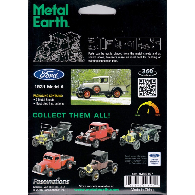 Metal Earth 3D Puzzle Car Ford Model A 1931 Ford