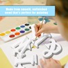 Bojueshaw White Wooden Letters,4 Inch Standing Alphabet,DIY Paintable Letters for