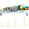Gold Metal Easel Plate Stand, Decorative Iron Plate Holder for