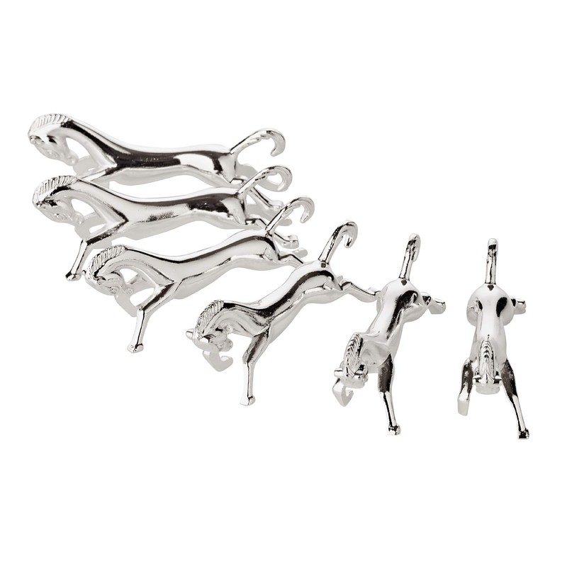 Edzard poggia posate da 6 pezzi, lunghezza 8 cm, argento