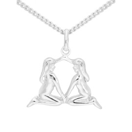 My Gold Zodiac Basic Unisex Children's Zodiac Star Sign Pendant 925 Sterling Silver (Without Chain), Sterling Silver, No Gemstone