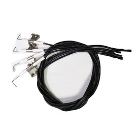 Durable Igniter Kit Ceramic Electrode with Ignitor Wire Replacement for Centro, Charbroil and Others Gas Grill Models, Set 4-Pcs, Install Easily