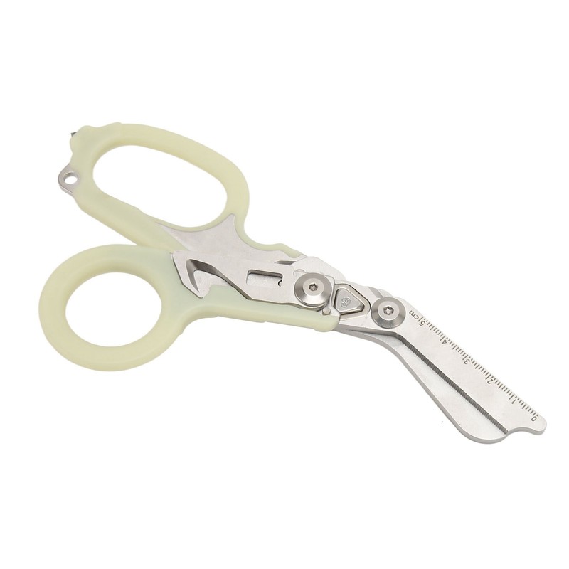 Emergency Response Shears Stainless Steel Luminous Multifunctional Foldable Scissors Pliers