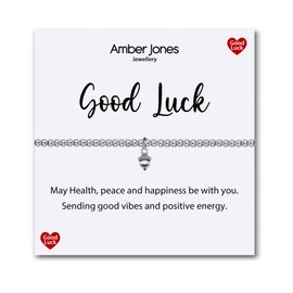 Amber Jones Good Luck Bracelet - Women's Leaving Job Gifts - Farewell Colleague Bracelet or Necklace