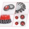 Wire Brush Angle Grinder Twist Knot Wire Brush Set Kit