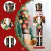 Christmas Nutcracker Soldier, 30 cm Wooden Nutcracker Christmas Decorations for