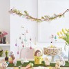 6FT Lighted Easter Egg Garland with Spring Flowers, Long Artificial