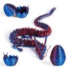 3D Dragon Egg Articulating Gemstone Crystal Dragon Figurine 3D Eggs