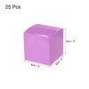 uxcell 25 Pcs Purple Gift Boxes, 3"x3"x3" Kraft Paper Candy