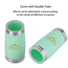 EASTROCK EASTROCK Clarinet Bb Flat 17 Nickel Keys Green Beginner Clarinet for Student with 2 Barrels Hard Clarinet Cas and Clarinet Cleaning Kit.