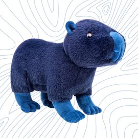 FRANKIEZHOU Realistic Capybara Stuffed Animal-Navy Blue12.6,Capybara Plush Toy, Soft Wild Animals,Toy for Boy,Girl Toys,Gifts for Kids,Cry Babies,Home Decor,Hugging Toy