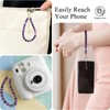 Amethyst Natural Stone Phone Charm Beaded Wrist Strap Lanyard