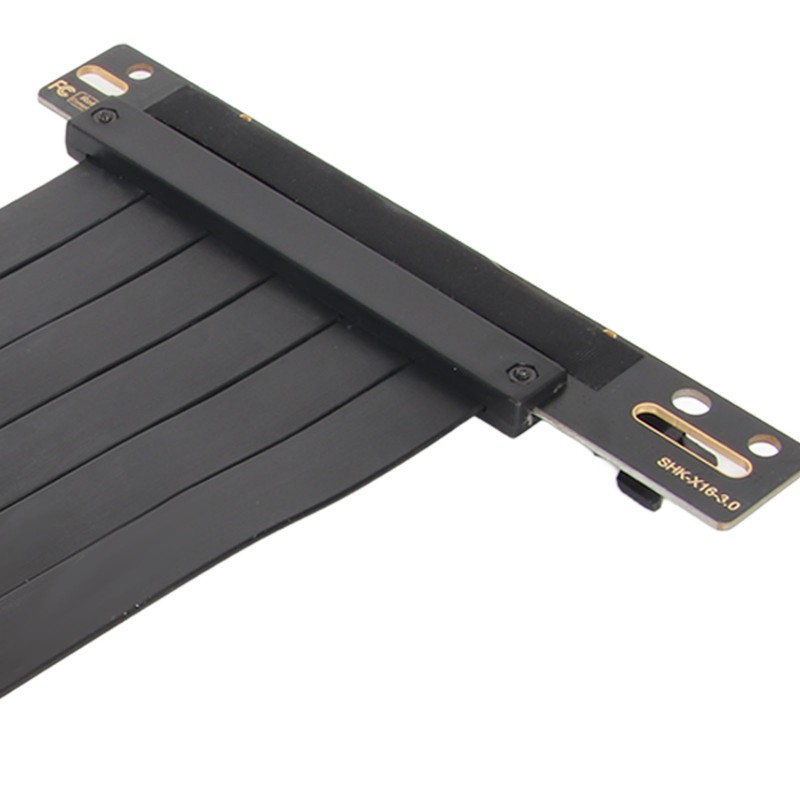 PCIE 3.0 X16 Riser Cable High Speed Flexible 90 Degree