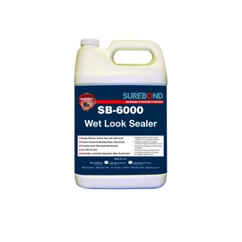 SEK Surebond SB-6000 G Wet Look Sealer Water-Based, Water-Based Polymer Blend Resin, Darkening