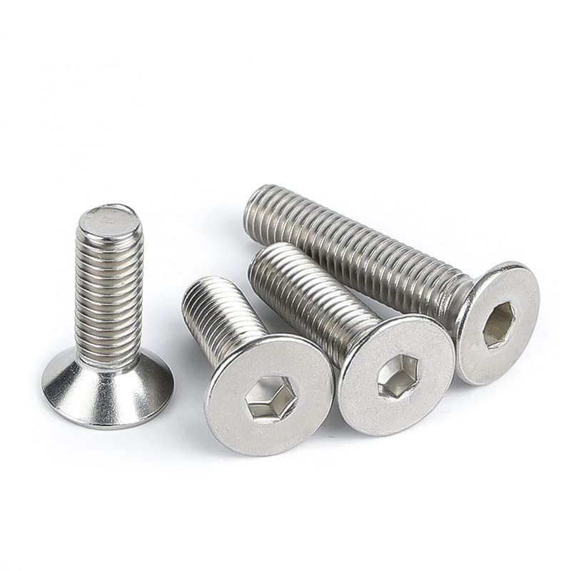50PCS M4 x 20mm Flat Head Socket Cap Screws Bolts,