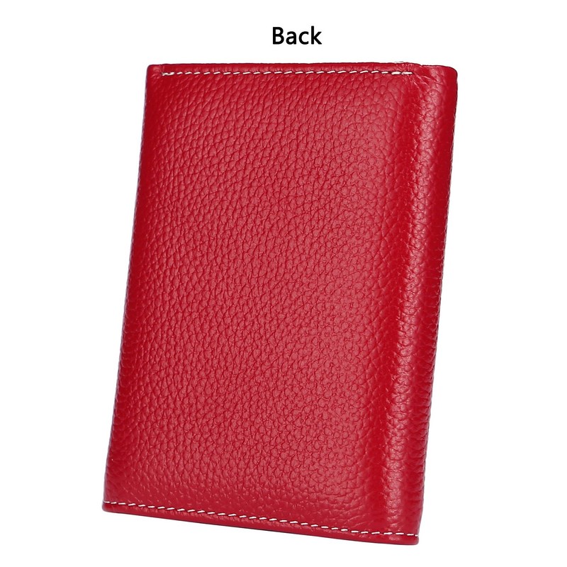 AINIMOER Small Leather Wallet for Women, Slim Compact Credit Card