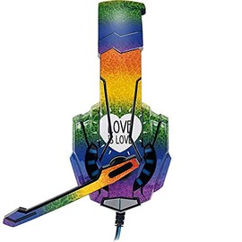 Skinit Decal Skin Compatible with BENGOO G9000 Gaming Headset - Skinit Originally Designed Love is Love Rainbow Design