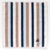 Brooks Brothers 001093-0001-01 Cool Touch Towel Handkerchief Stripe (Blue) Gentleman