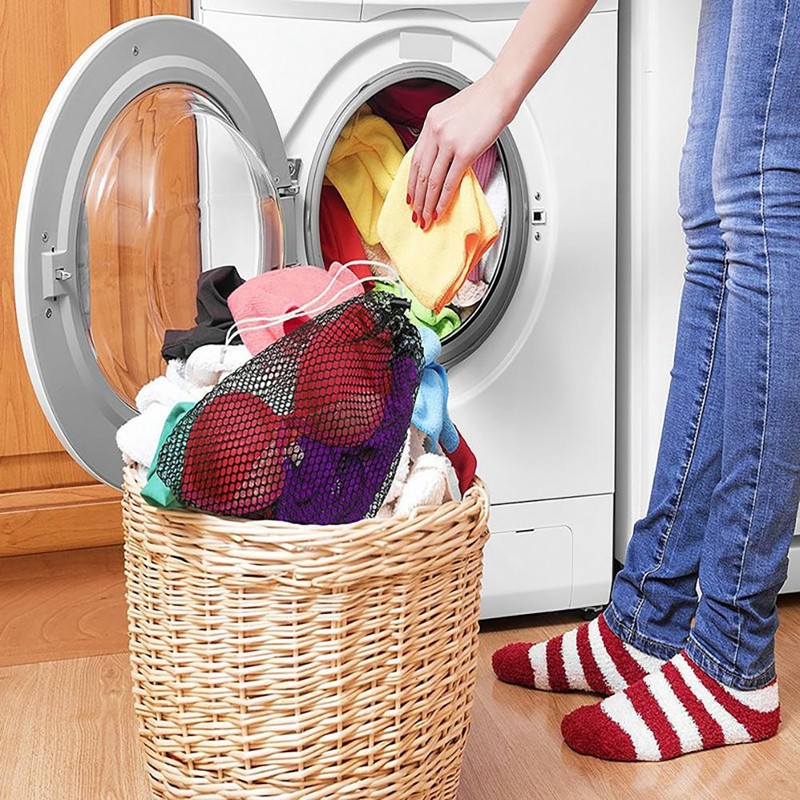 5 Pcs Mesh Stuff Sacks Storage Bags Durable Nylon Mesh