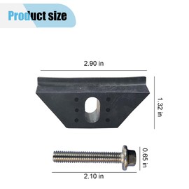 Car Battery Hold Down, Car Base Clamp Battery Tie Down Bracket, Car Battery Holder with 304 Stainless Steel Bolt Kit, Car Accessories Compatible with Select Buick Chevy GM Models 14005061