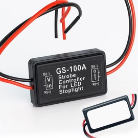 Podoy GS-100A Flash Strobe Controller Flasher Module for LED Brake Tail Stop Light 12V-24V
