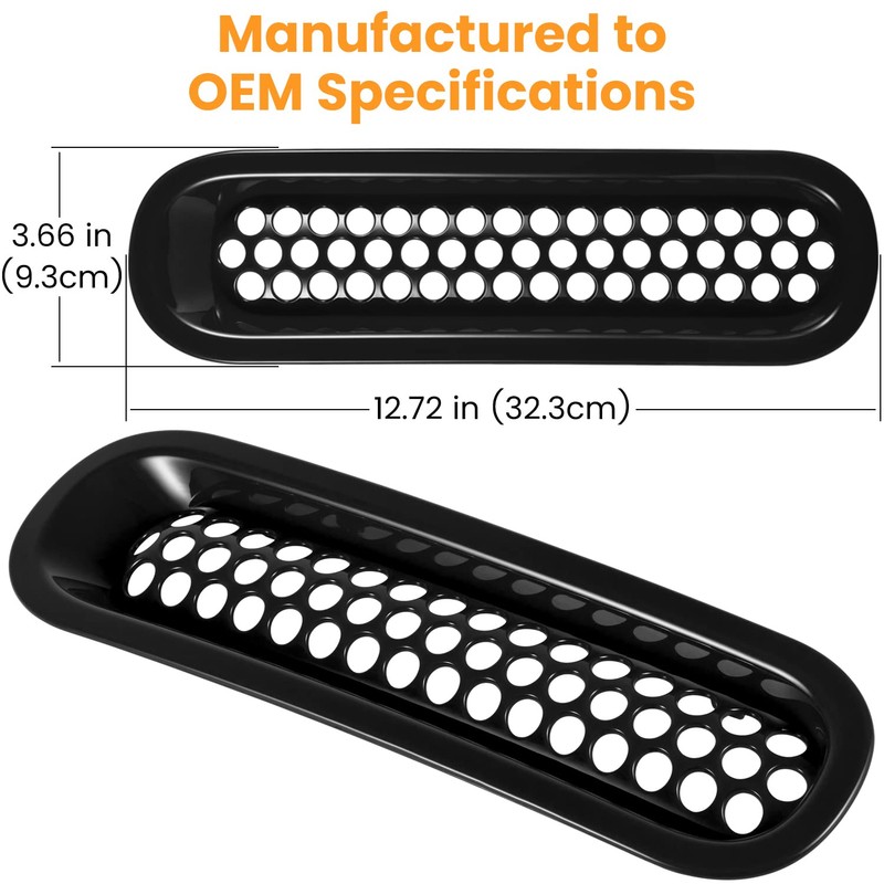 7PCS Front Grill Mesh Inserts for Jeep Wrangler JK JKU