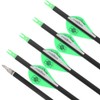 HNZMDY 30" Pure Carbon Arrows Archery Practice Hunting Arrows Spine