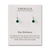 Philip Jones May (Emerald) Birthstone Clip On Earrings Created with