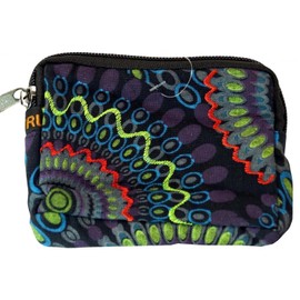 GURU SHOP Ethnic Black Men's / Women's Cotton Wallet 8 x 12 x 2 cm, black, Unit size, Casual