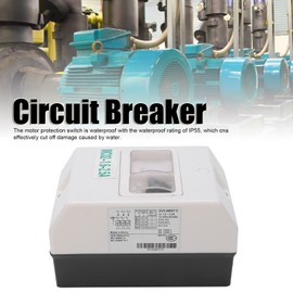 Motor Circuit Breaker, MC02-1.6-2.5A 50/60Hz Motor Circuit Breaker IP55 Waterproof Circuit Breaker Mini Circuit Breaker Isolator For Controlling Overload