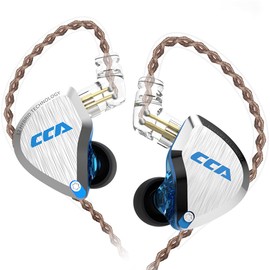 CCA C12 - Auriculares in-Ear 5BA 1DD híbridos con Cable, Auriculares Deportivos estéreo para Videojuegos, Sonido HiFi Claro para músico, audiófilo, Cantante DJ