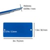 StayMax Aluminum Engraving Blanks with 2 Holes 1.5x3 Inch 25