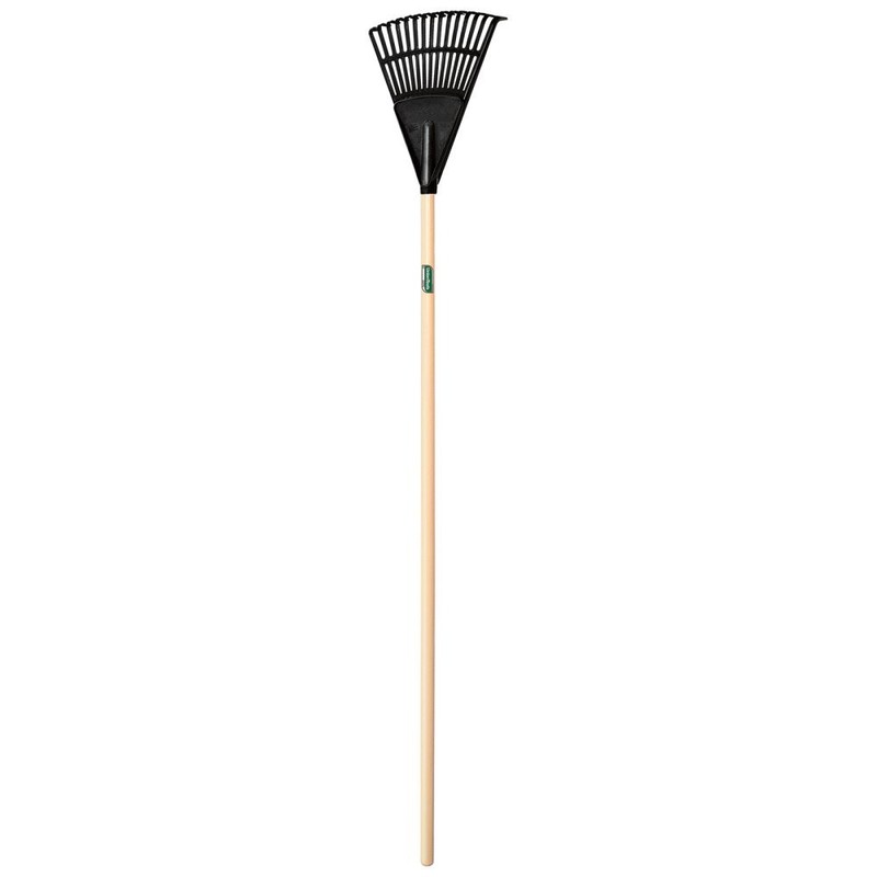 Union Tools Shrub Rake,15 Tines,Wood,8 in.W tines 64197GR - 1