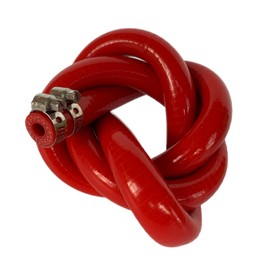 Bekelan 8MM (5/16") X 5FT Red High Temp Reinforced Silicone Heater Hose Radiator Coolant Straight Line(Work Pressure 145PSI/4-ply Reinforced/5MM Thick)+2 Clamp