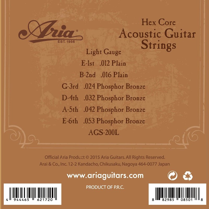 Aria ARIA Acoustic Guitar Folk Guitar String Light Light Phosphor