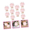FUNOMOCYA 10pcs Wedding Place Sign Hexagonal Table Numbers with Wooden