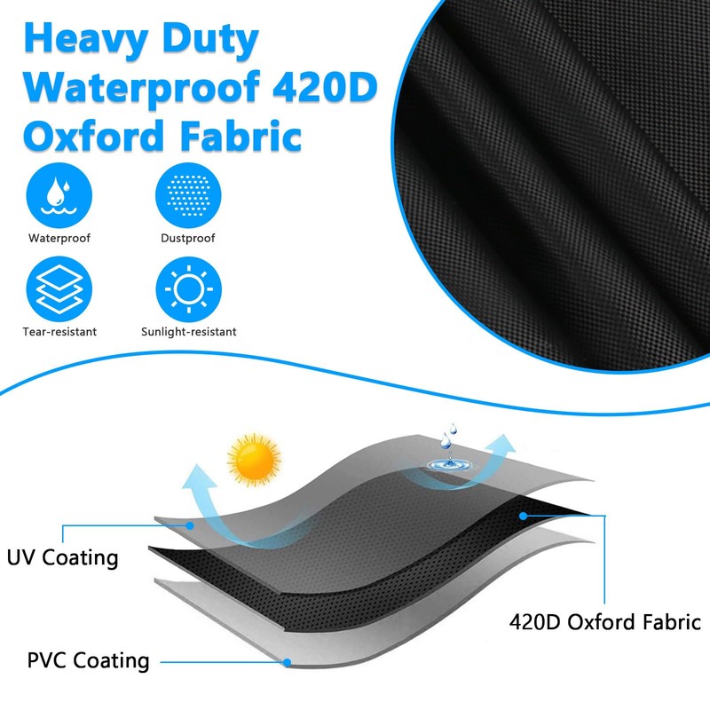Squat Rack Cover, Waterproof Outdoor Gym Equipment Covers with Zipper
