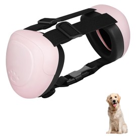 BERGWERK Dog Ear Muffs for Hearing Protection, 29 dB NRR Dog Ear Muffs for Noise Protection, Noise Cancelling Headphones, lightpink