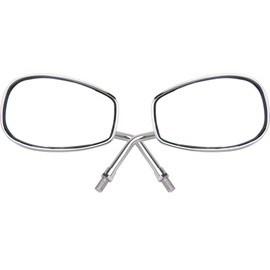 MotorToGo Chrome Rear View Mirrors Compatible for 2006 Yamaha Road Star XV1700PC Warrior