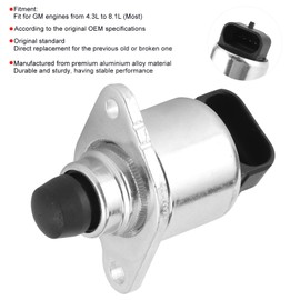 Idle Air Control Valve, 3843750 Aluminium Alloy Iac Valve for Gm Engine 4.3L to 8.1L Most Models