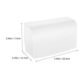 86 Type Flip Outlet Box Covers, Waterproof White Wall Switch Socket Positions, Panel Box Switch Plug Protection Housing for Home Outdoor, 20 x 12 x 7.5 cm 12