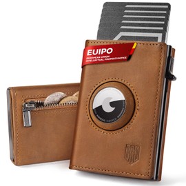 DODENSHA Wallet with Coin Compartment I Mini Wallet Men's Small for 10+ Cards, New Brown, Classic