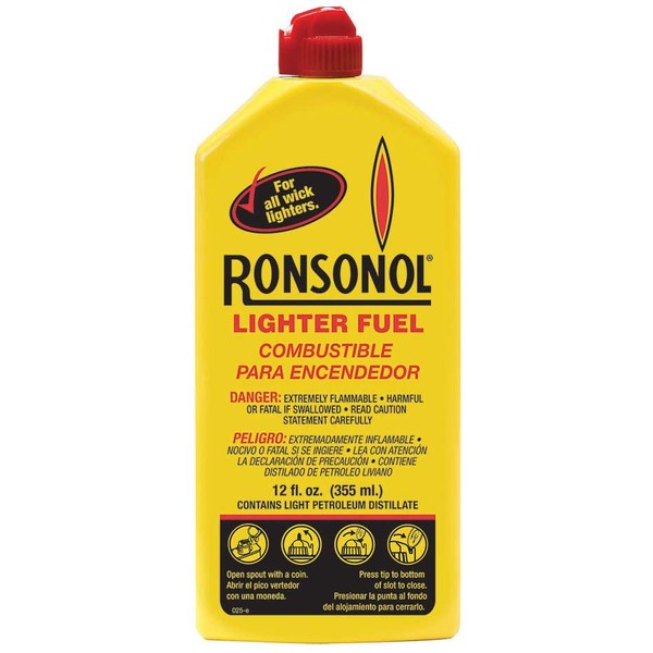 Ronson 12 Ounce Ronsonol Lighter Fuel , Yellow