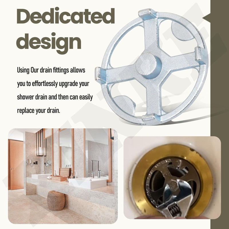 42239 No-Calk Shower Drain Wrench - Shower Drain Strainer Removal