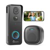CAMSTRO Doorbell Camera Wireless, 3K Video Doorbell with Chime, 2.4G