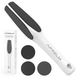APRELM 3-Sided Nano Glass Foot File, 3-in-1 Coarse/Medium/Fine Foot Callus Remover, Professional Callus Remover for Feet Hard Skin Smooth Polishing (White)
