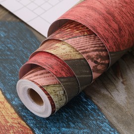 LOVADA Peel and Stick Wallpaper Wood Panel Wall Paper - 17.5 x 100 Inch Self Adhesive Wallpaper Peel and Stick, Easy to Paste Wall Contact Paper for Stand Liner, Table and Door Makeover Decor