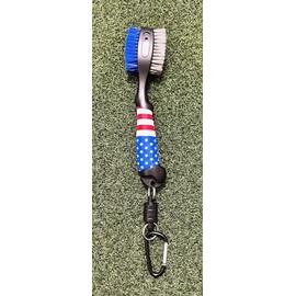 Premium Golf Club Cleaning Brush Magnetic Release/Retractable Spike - USA/Canada