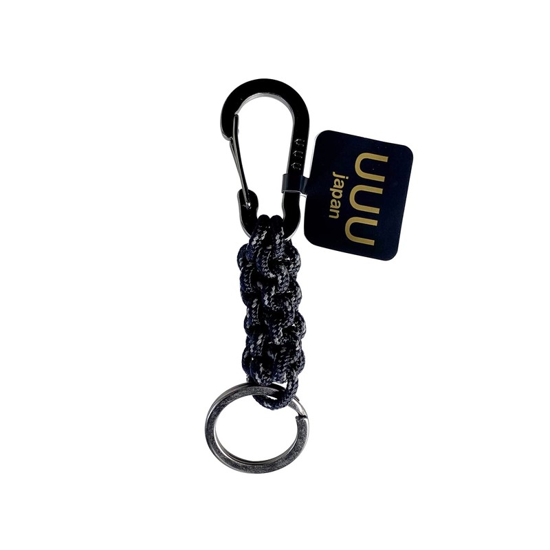 Sanyu Sangyo UUU-0104 Crankstitch Keyring, Reflective Black, Approx. 4.7 inches